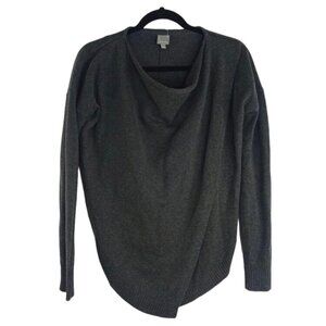 Bench Sweater Womens Small Wrap Wool Blend Long Sleeve Cowl Neck Drape Casual